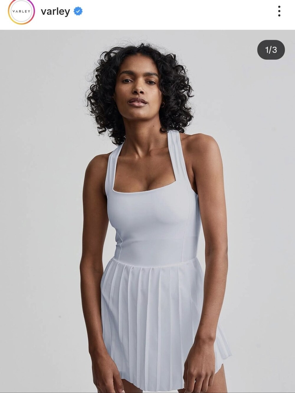 New Varley Carina Tennis Golf Pickeball Workout Microchip Dress Small NWT - Picture 5 of 9